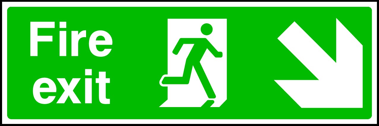 Emergency Exit Signs and Stickers