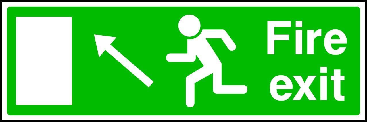 Fire Exit Signs and Stickers