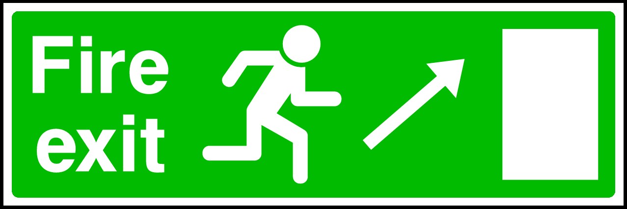 Fire Exit Signs and Stickers