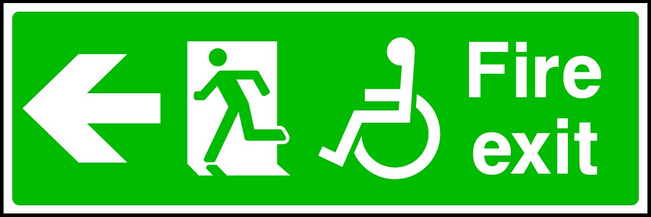 Fire Exit Signs and Stickers