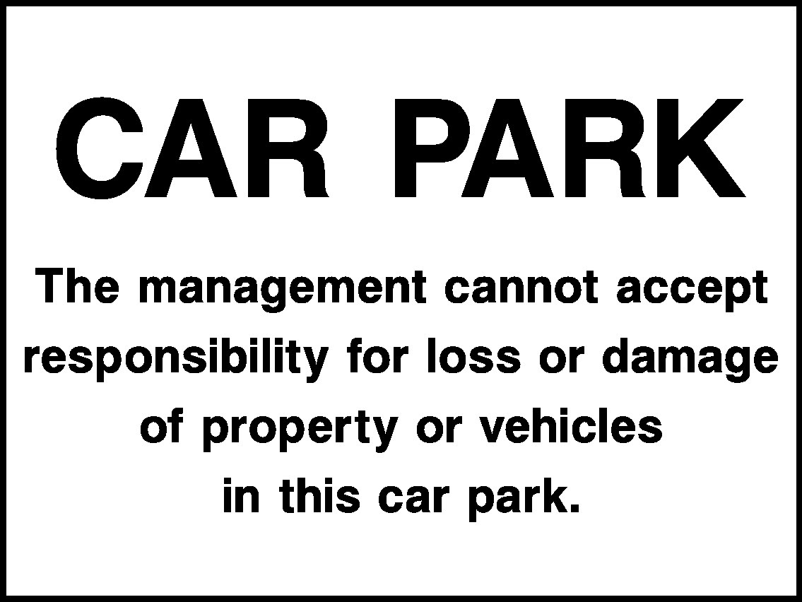 Car Park Signs and Stickers