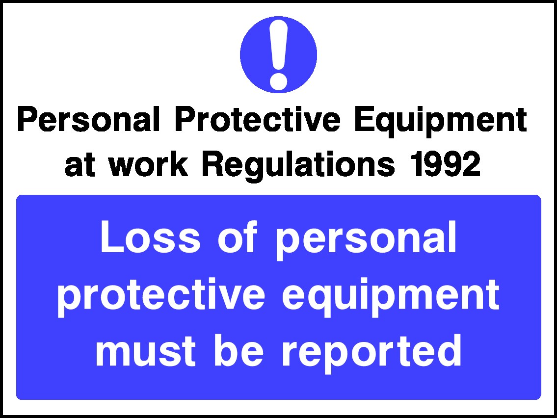 Loss Of Equipment Must Be Reported Signs and Stickers