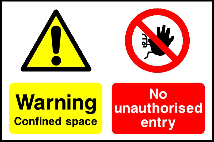 Confined Space Signs and Stickers