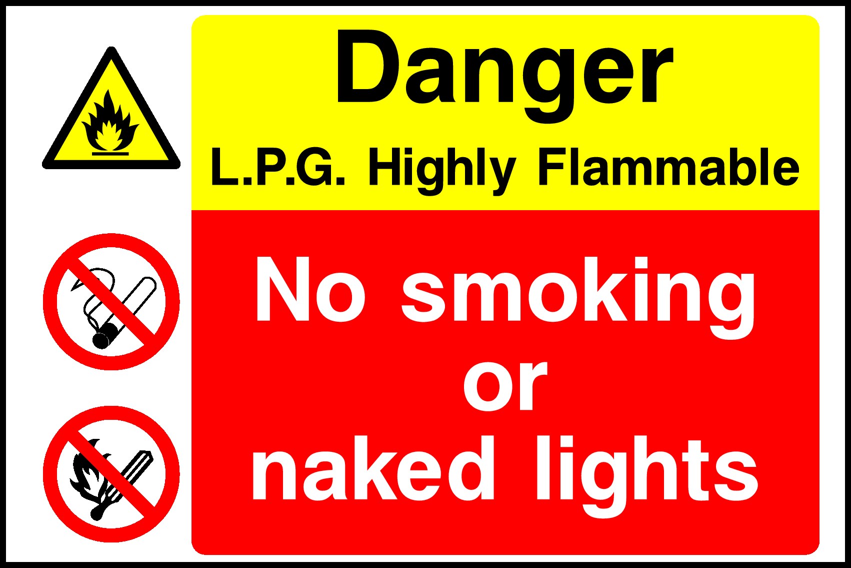 Lpg Flammable Signs and Stickers