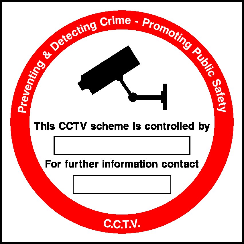 CCTV In Operation Signs and Stickers
