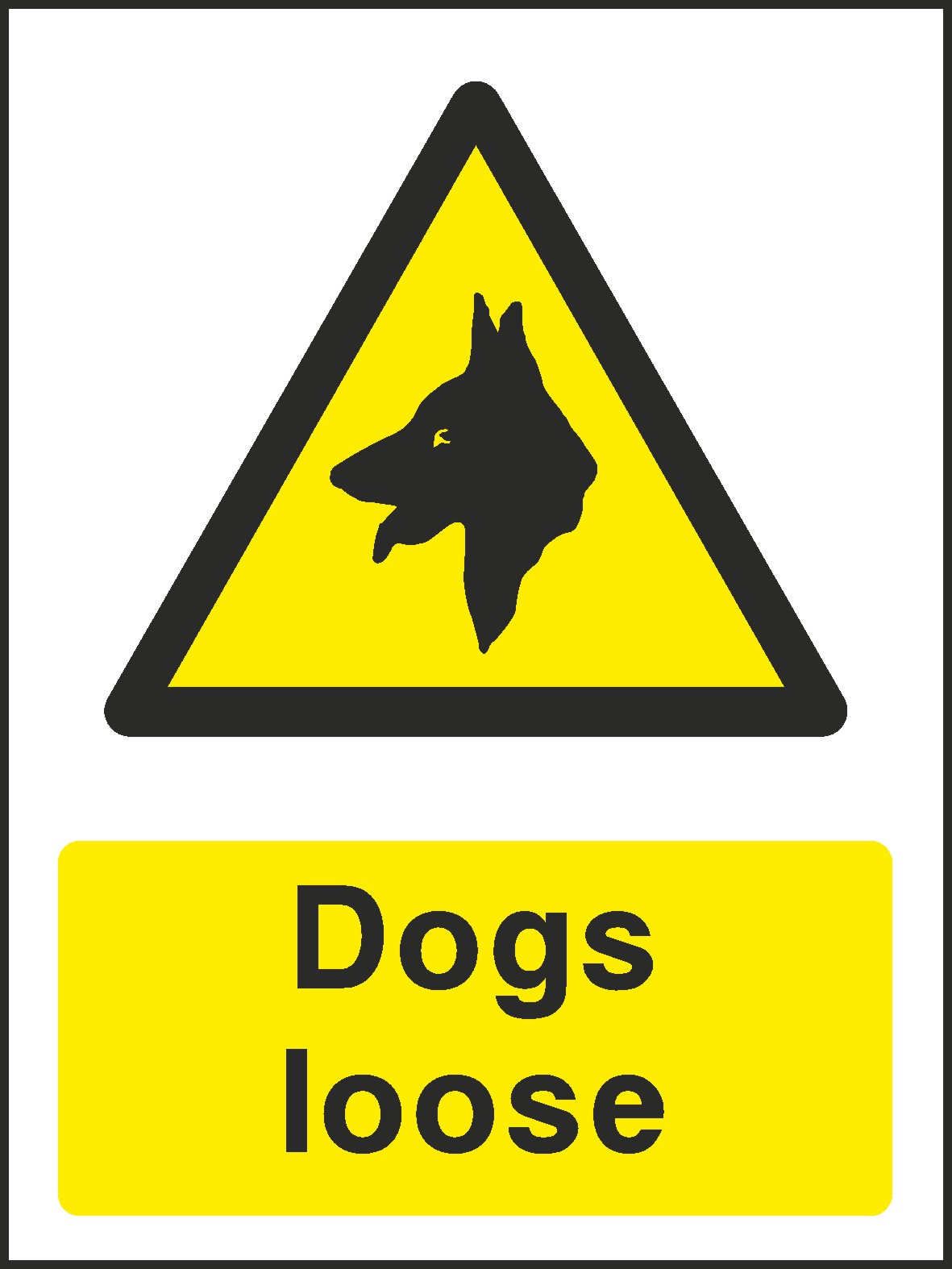 Dogs Loose Signs and Stickers