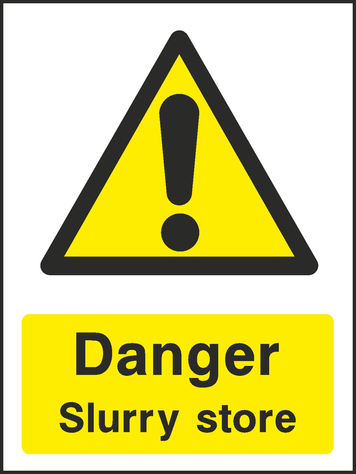 Slurry Store Signs and Stickers