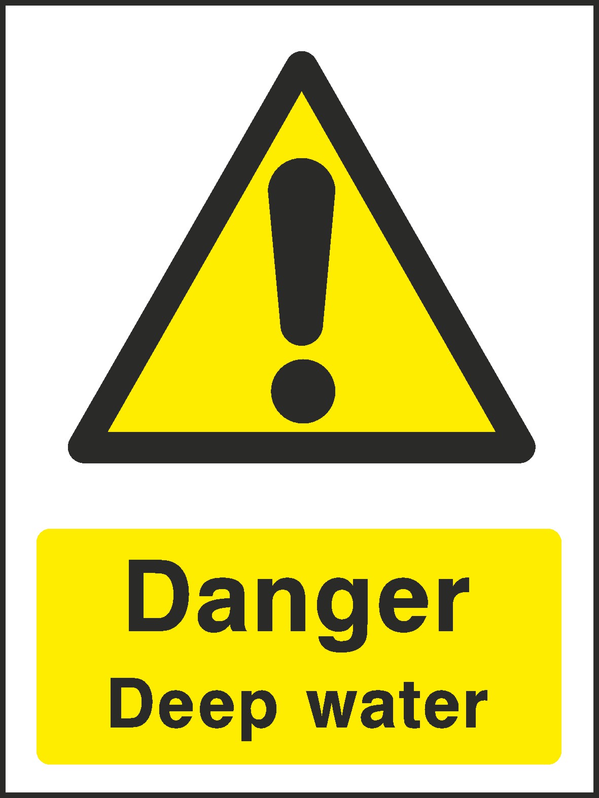 Deep Water Signs and Stickers