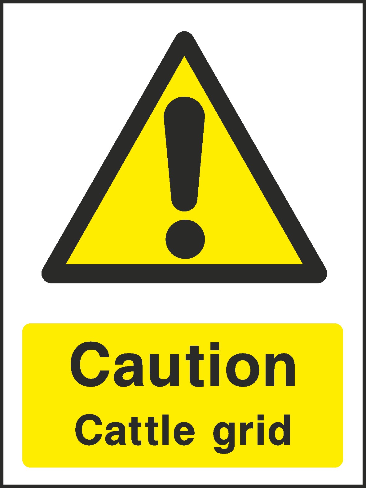 Cattle Grid Signs and Stickers