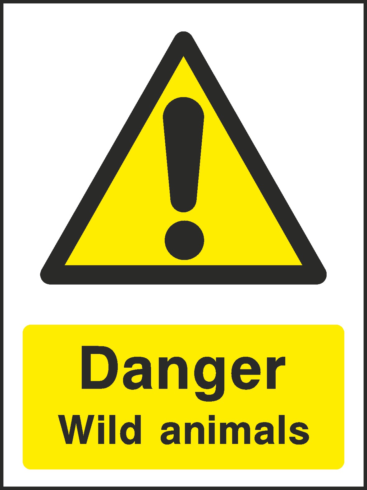 Wild Animals Signs and Stickers