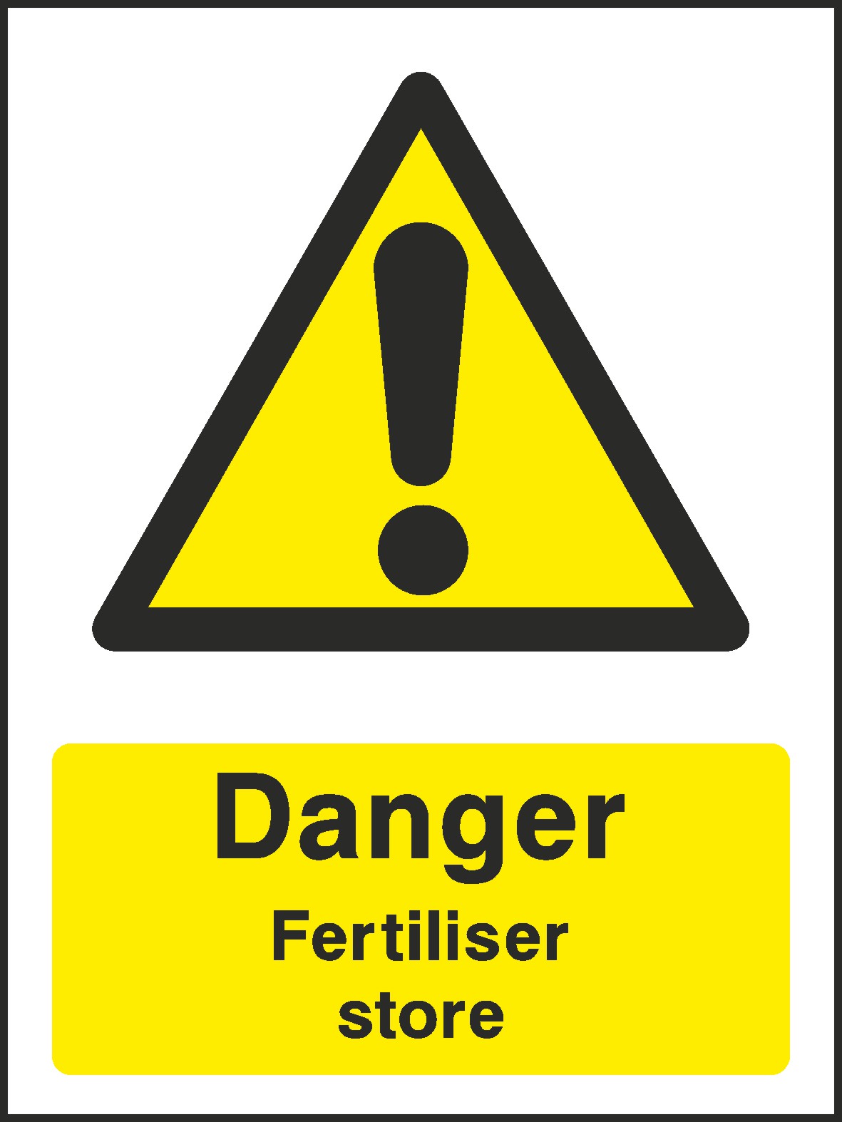 Fertilliser Store Signs and Stickers
