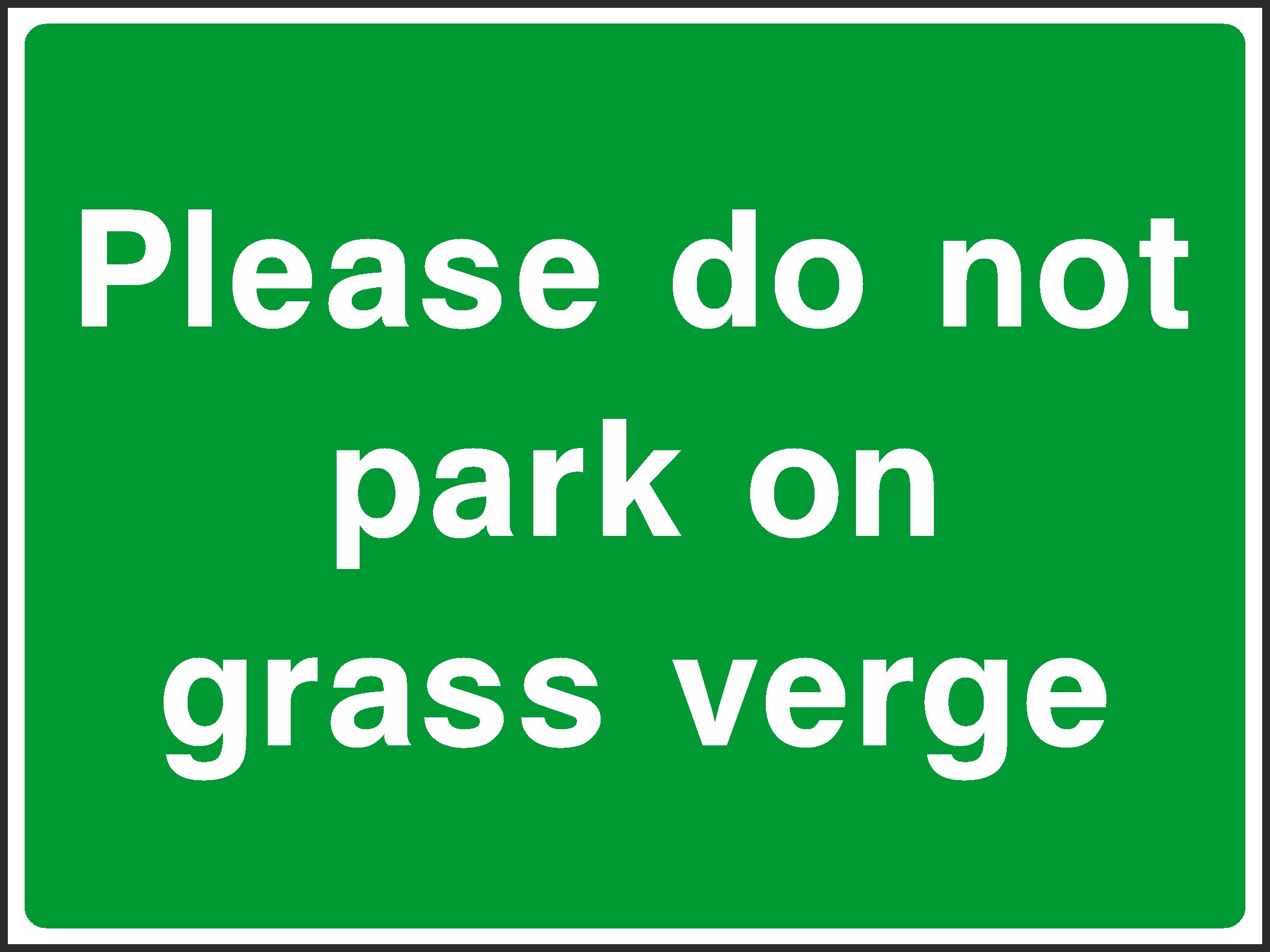 Do Not Park On Grass Verge Signs and Stickers