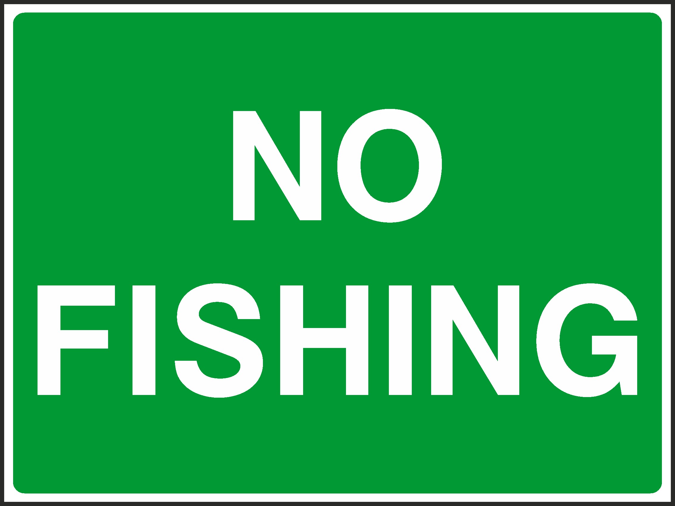 No Fishing Signs and Stickers
