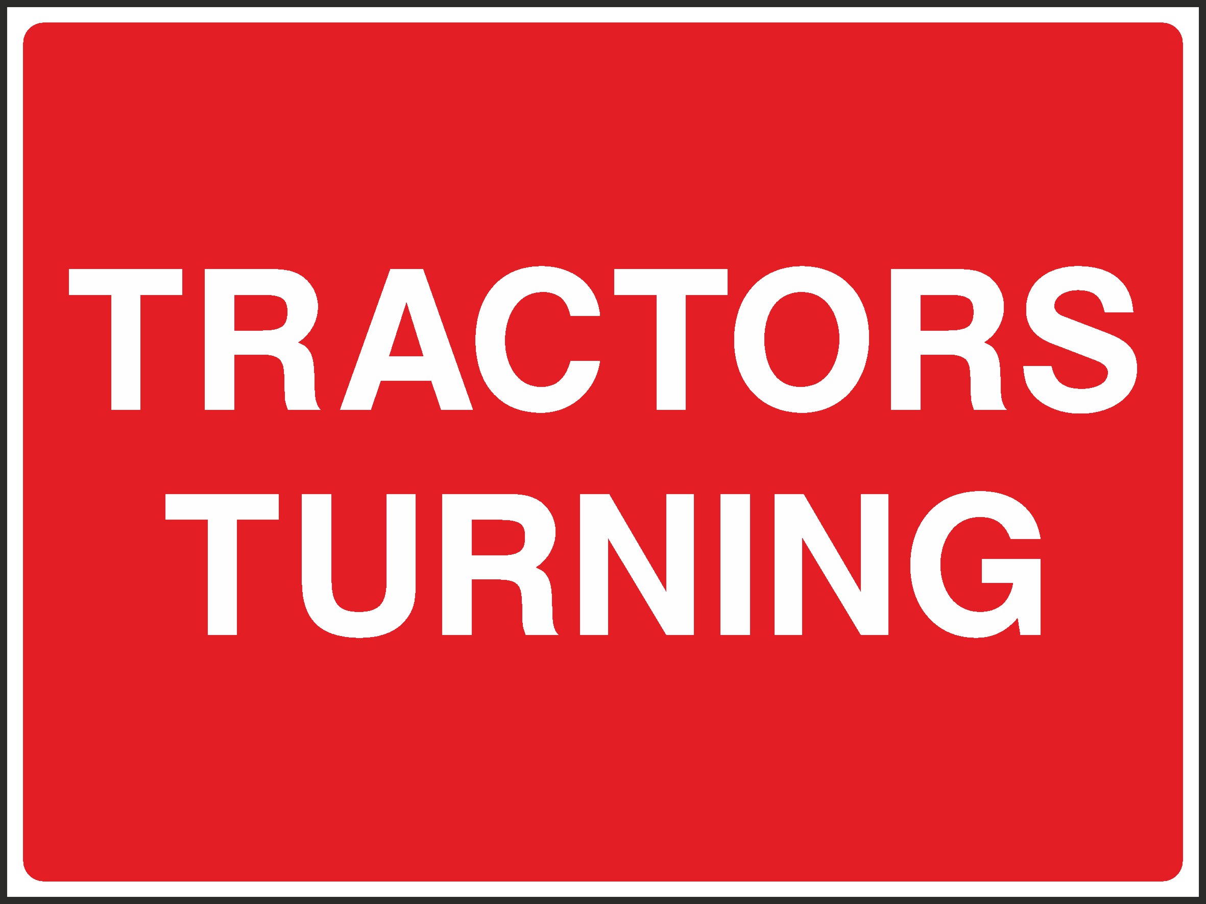 Tractors Turning Signs and Stickers