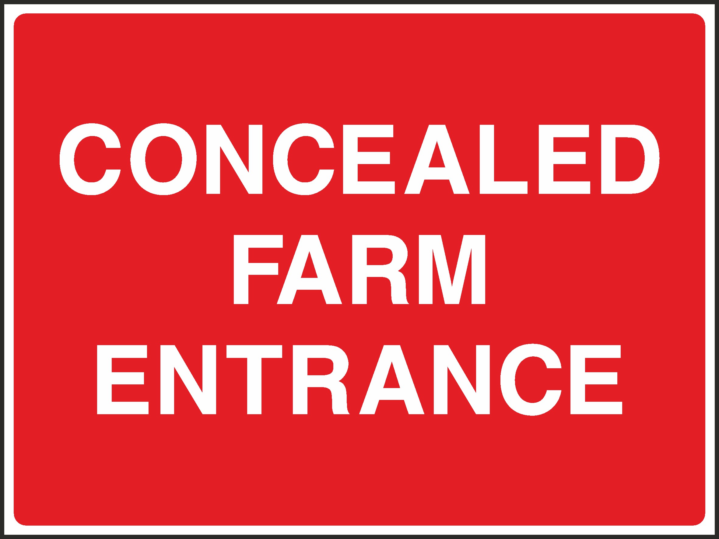 Concealed Farm Entrance Signs and Stickers