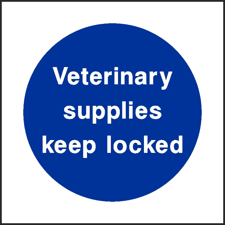 Veterinary Supplies Signs and Stickers