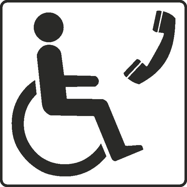 Disabled Phone Access Signs and Stickers