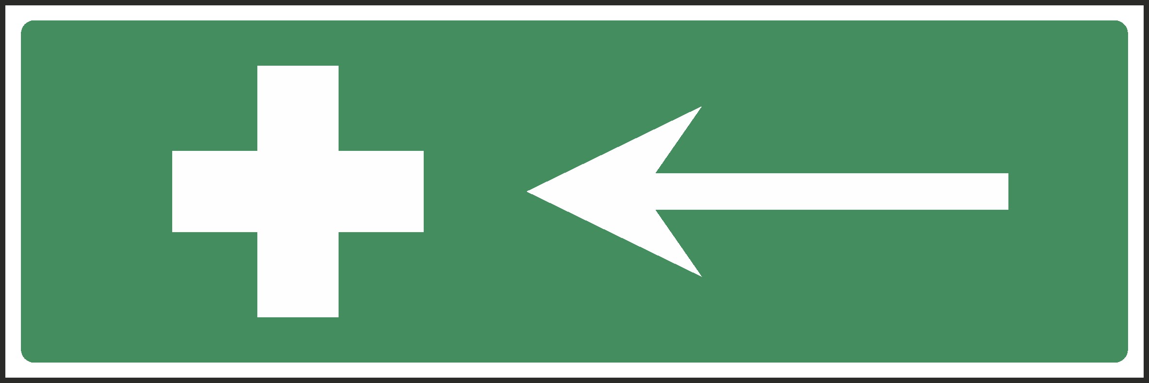 First Aid This Way Signs and Stickers
