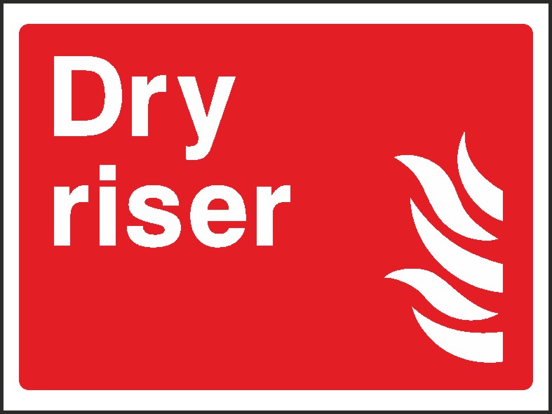 Dry Riser Signs and Stickers