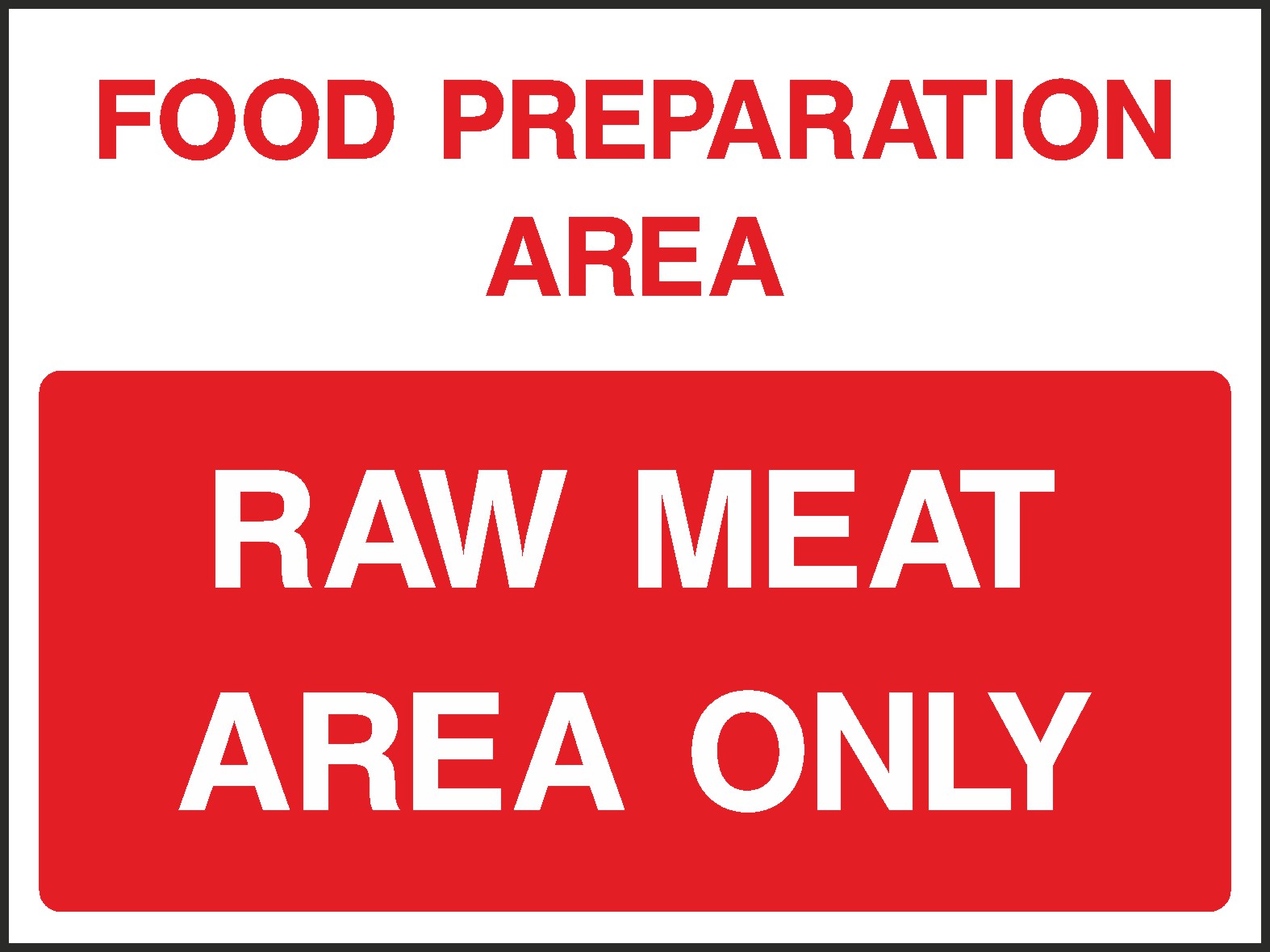 Raw Meat Signs and Stickers