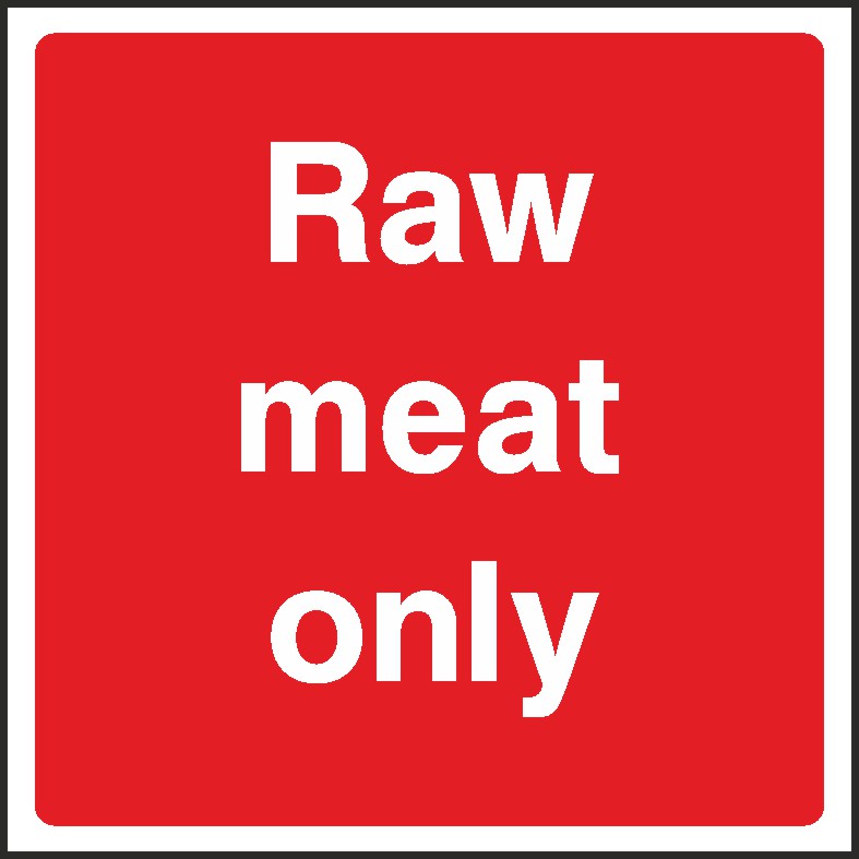 Raw Meat Signs and Stickers
