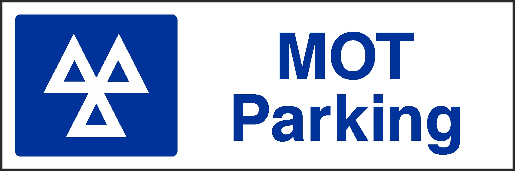 Mot Parking Signs and Stickers