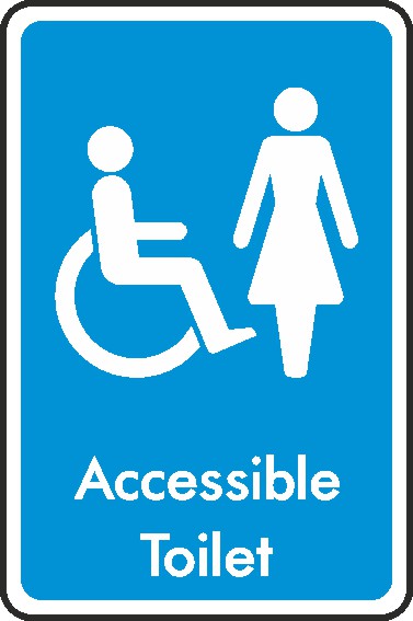 Wheelchair Toilet Signs and Stickers