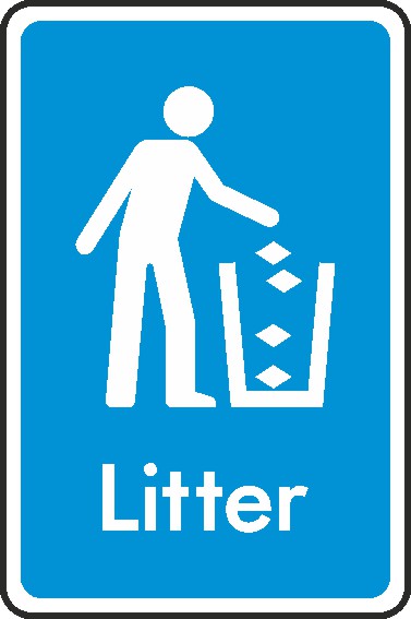 Litter Bin Signs and Stickers