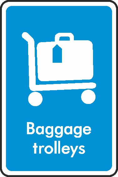 Baggage Trolley Signs and Stickers