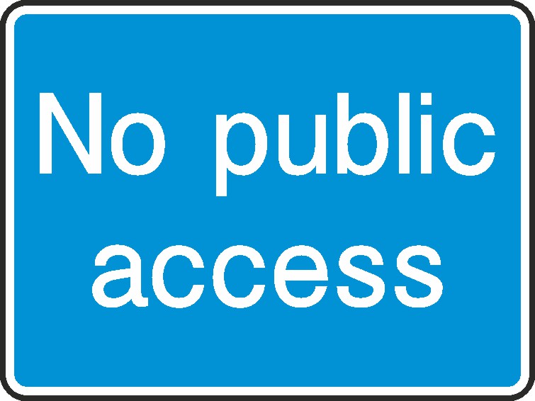 No Public Access Signs and Stickers