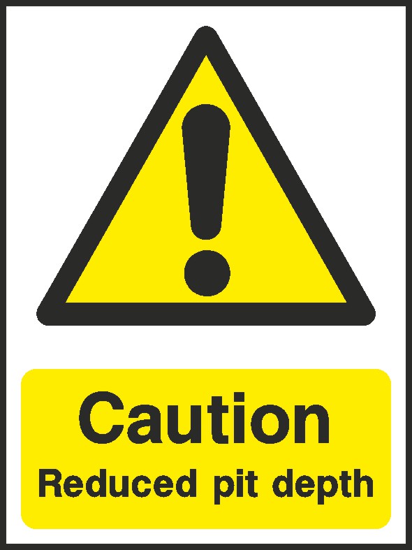 Reduced Pit Depth Signs and Stickers