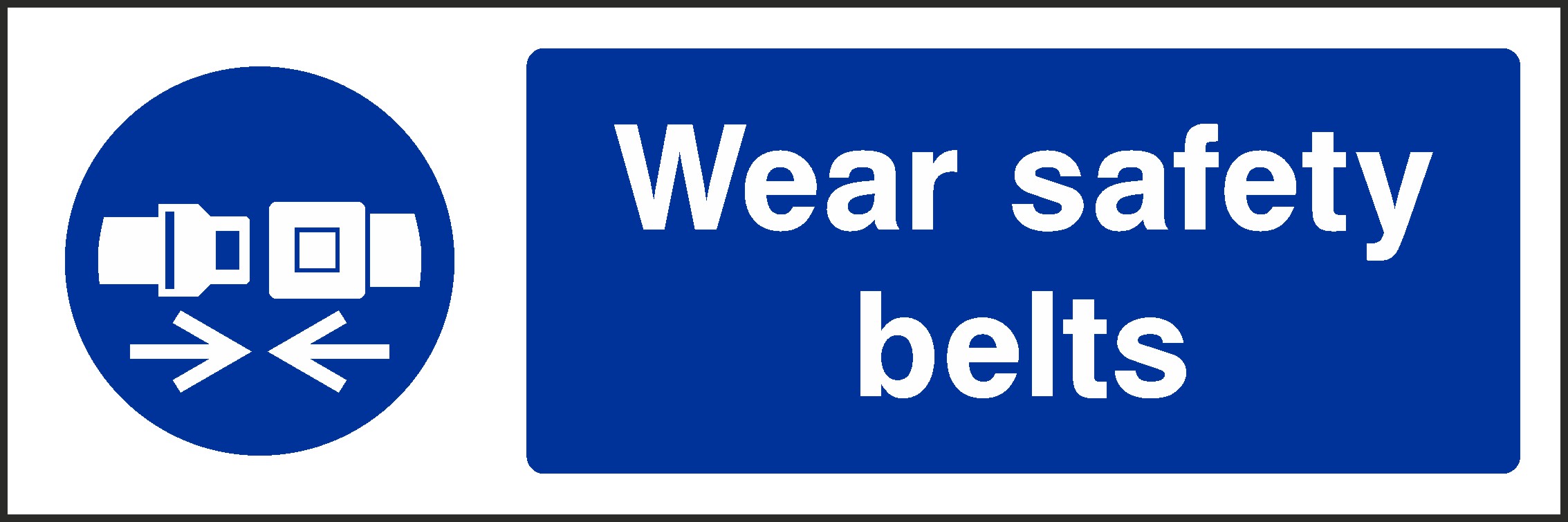 Wear Safety Belt Signs and Stickers