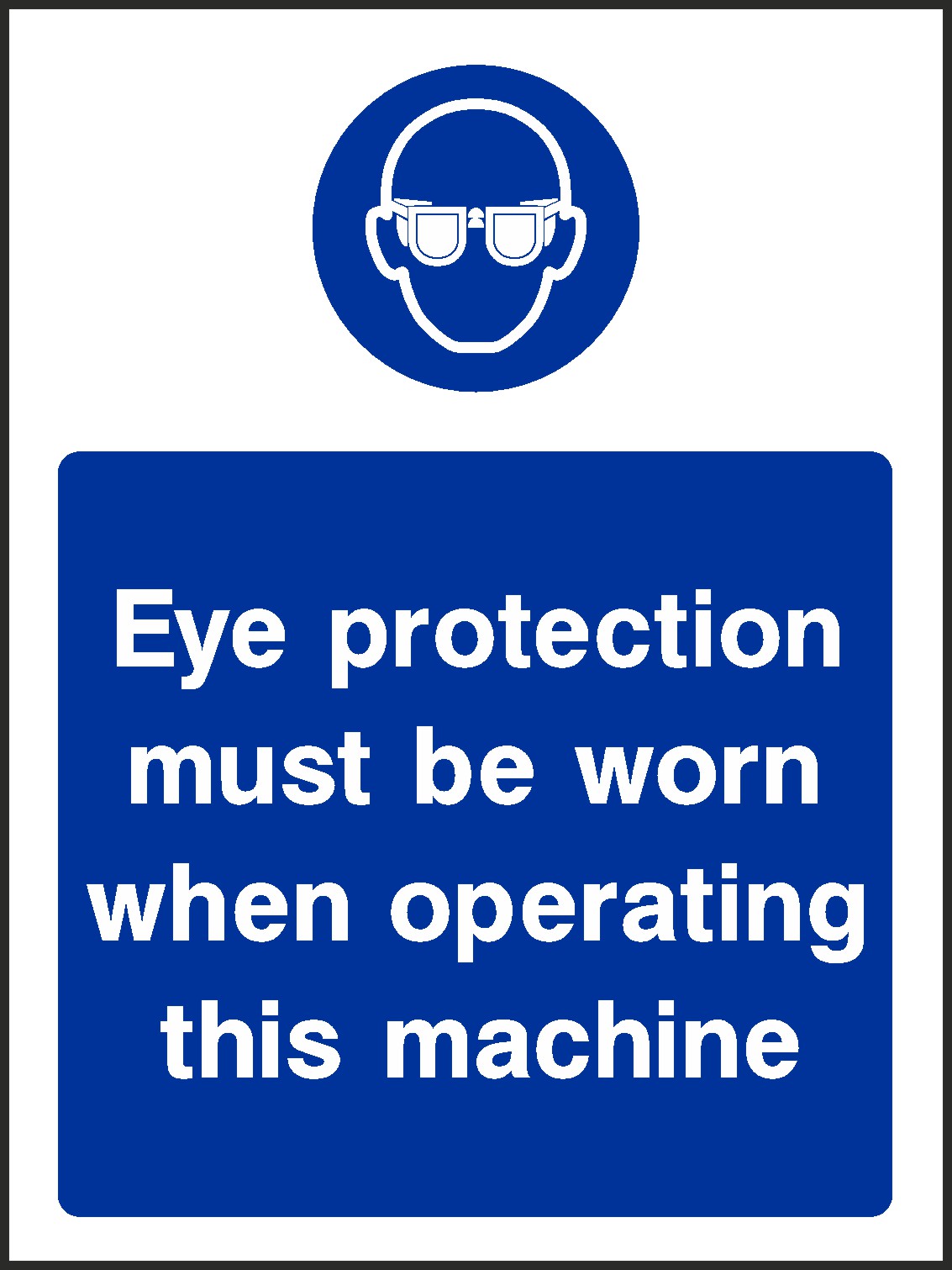 Eye Protection Signs and Stickers