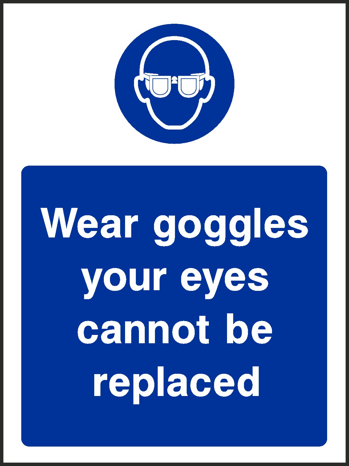 Wear Goggles Signs and Stickers
