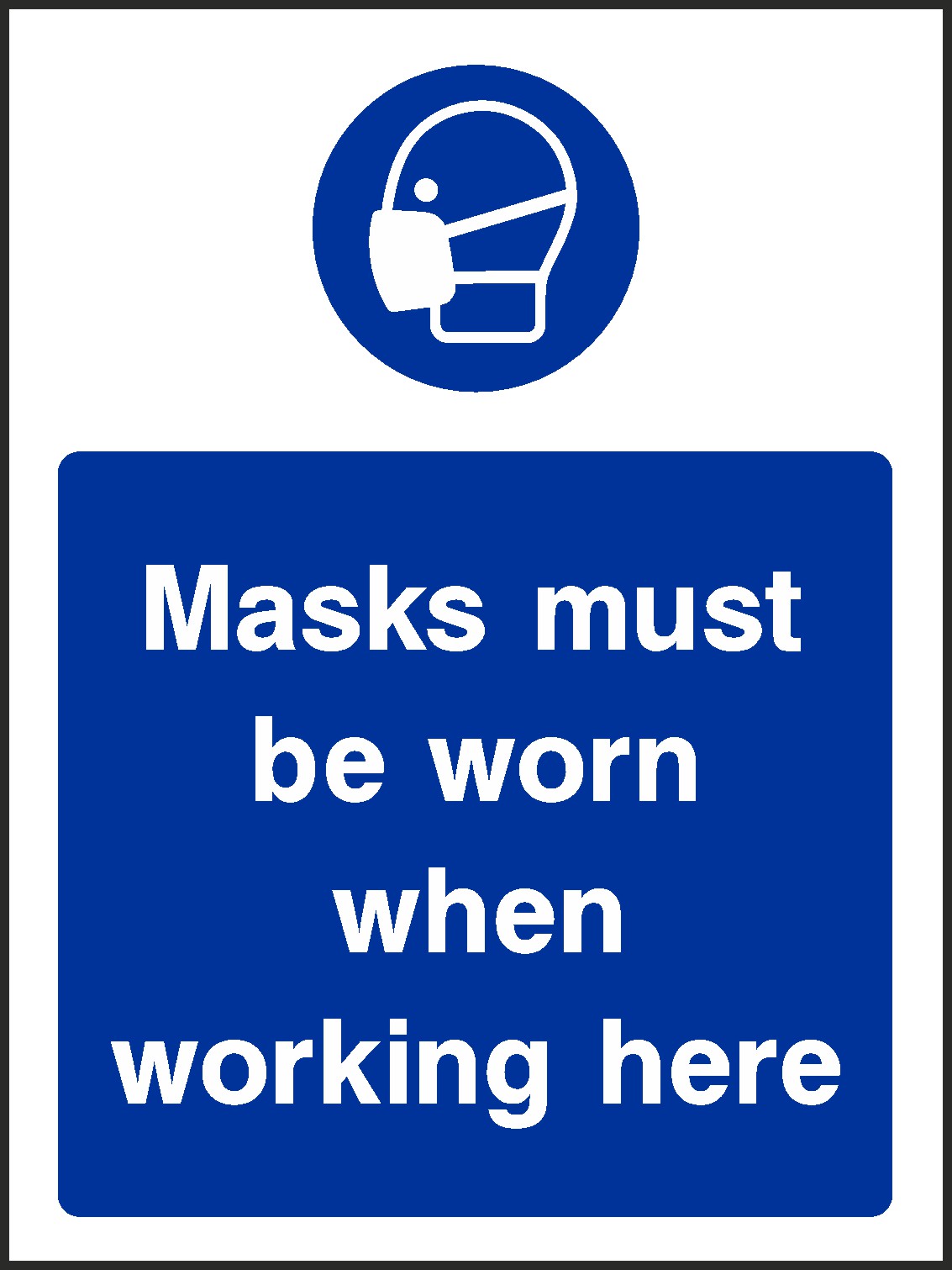 Masks Must Be Worn Signs and Stickers