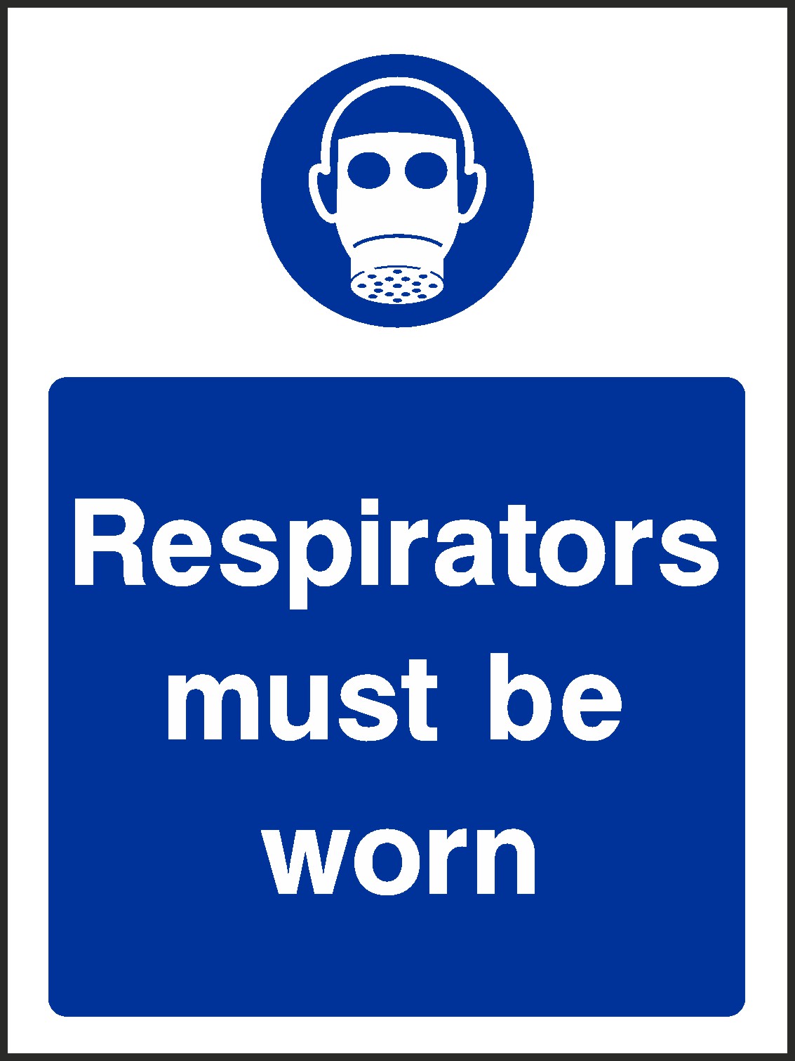 Respirators Must Be Worn Signs and Stickers
