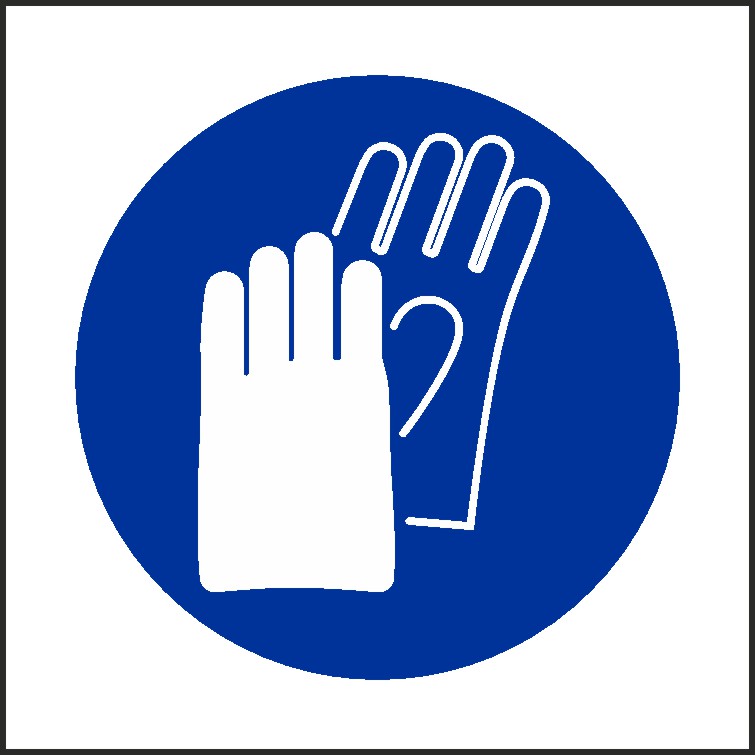 Wear Gloves Signs and Stickers