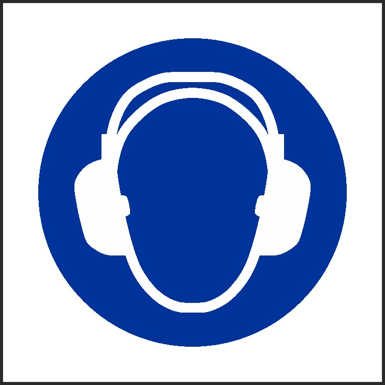 Wear Headsets Signs and Stickers