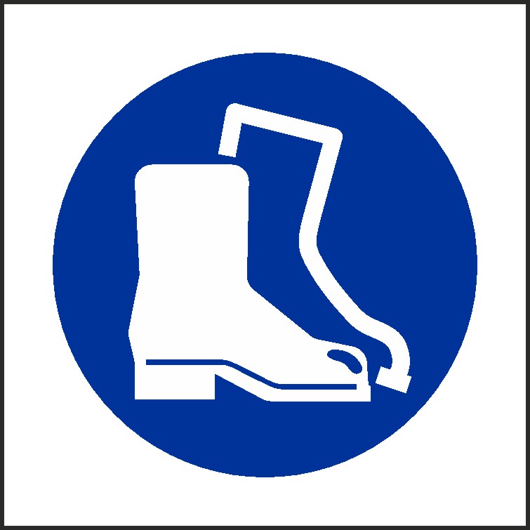 Wear Safety Boots Signs and Stickers