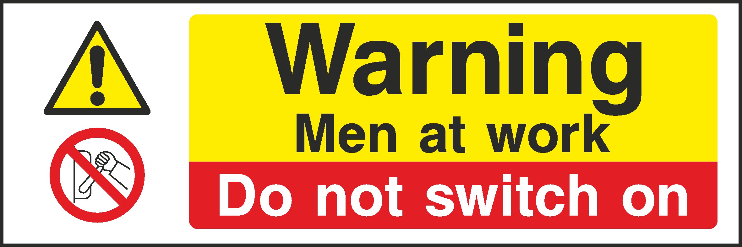 Men At Work Signs and Stickers