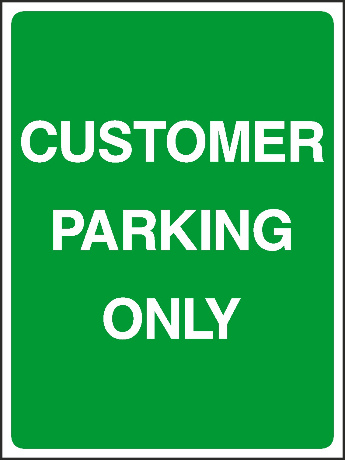 Customer Parking Signs and Stickers
