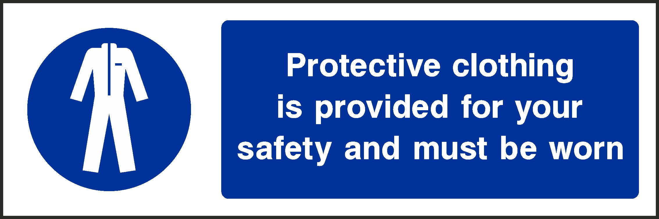 Protective workshop work clothing Safety Signs and Stickers
