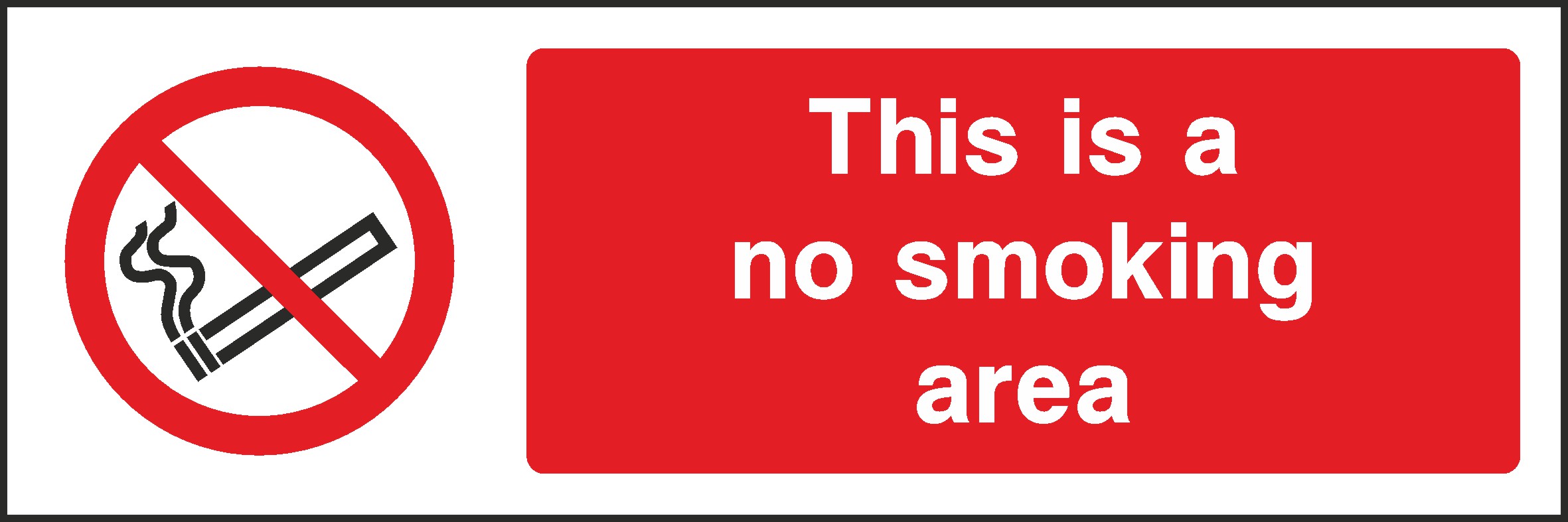 No Smoking Public Area Signs and Stickers