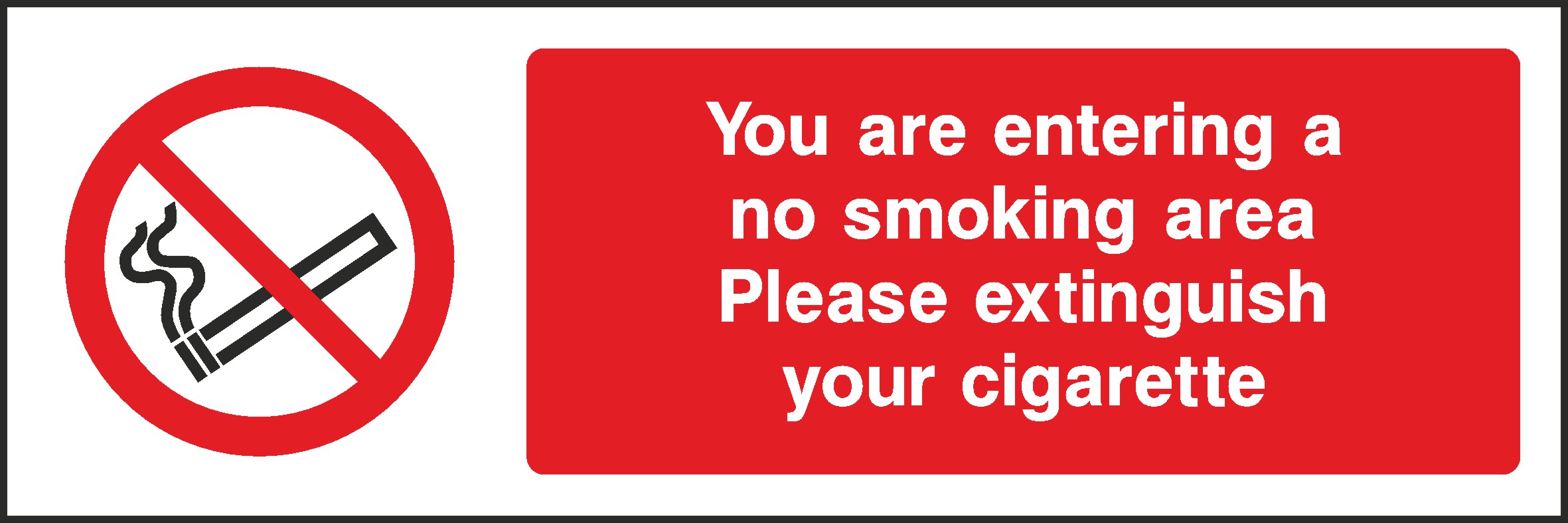 No Smoking Public Area Signs and Stickers