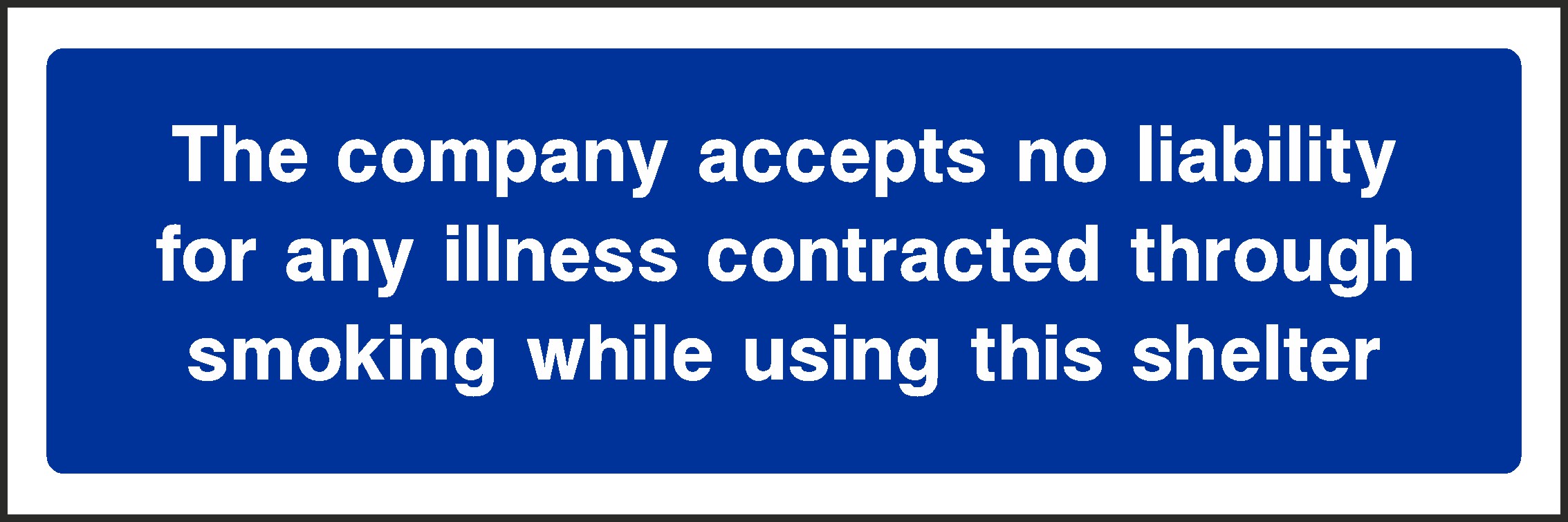 Smoking Shelter Signs and Stickers