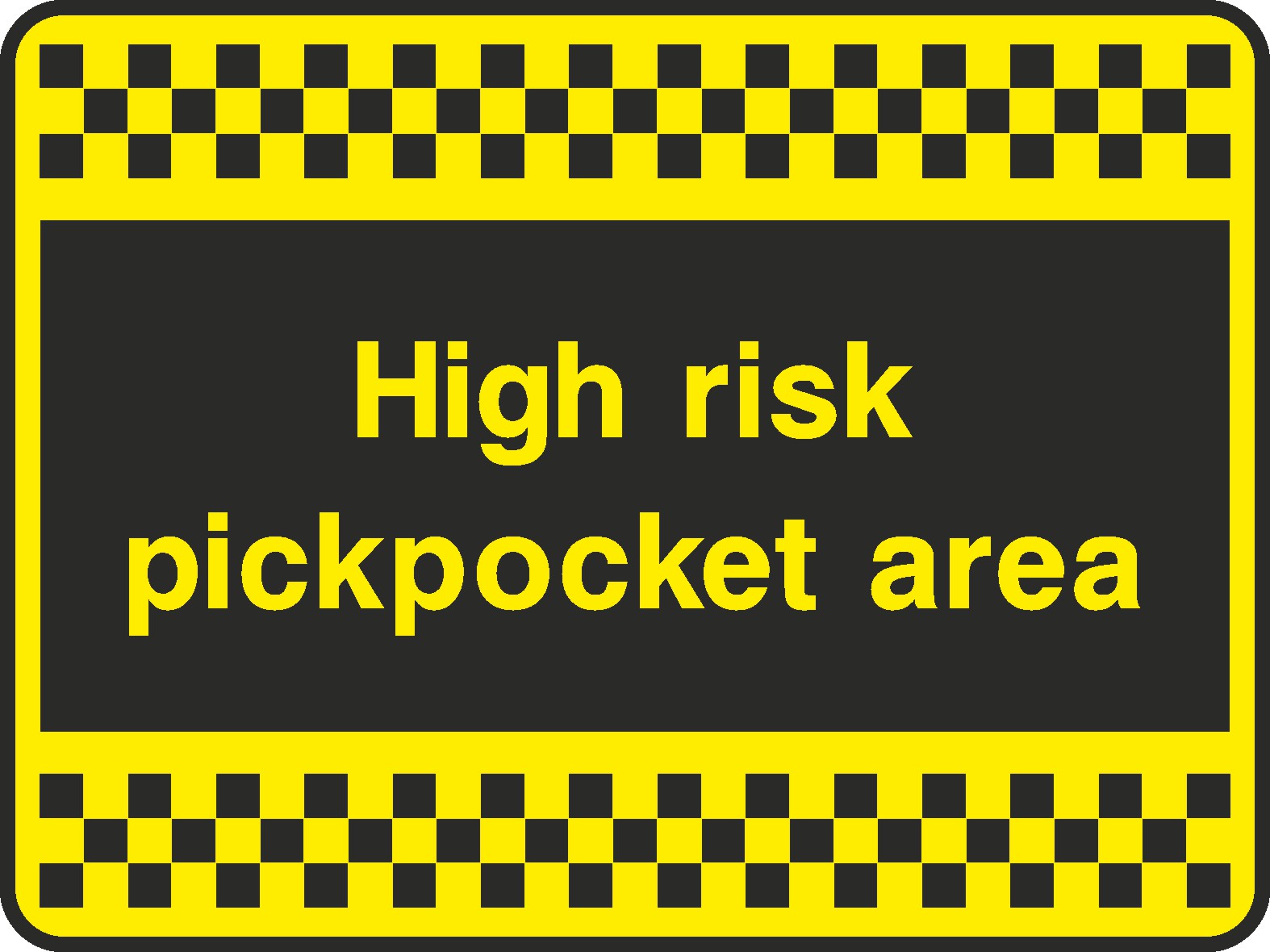 Pickpockets Signs and Stickers