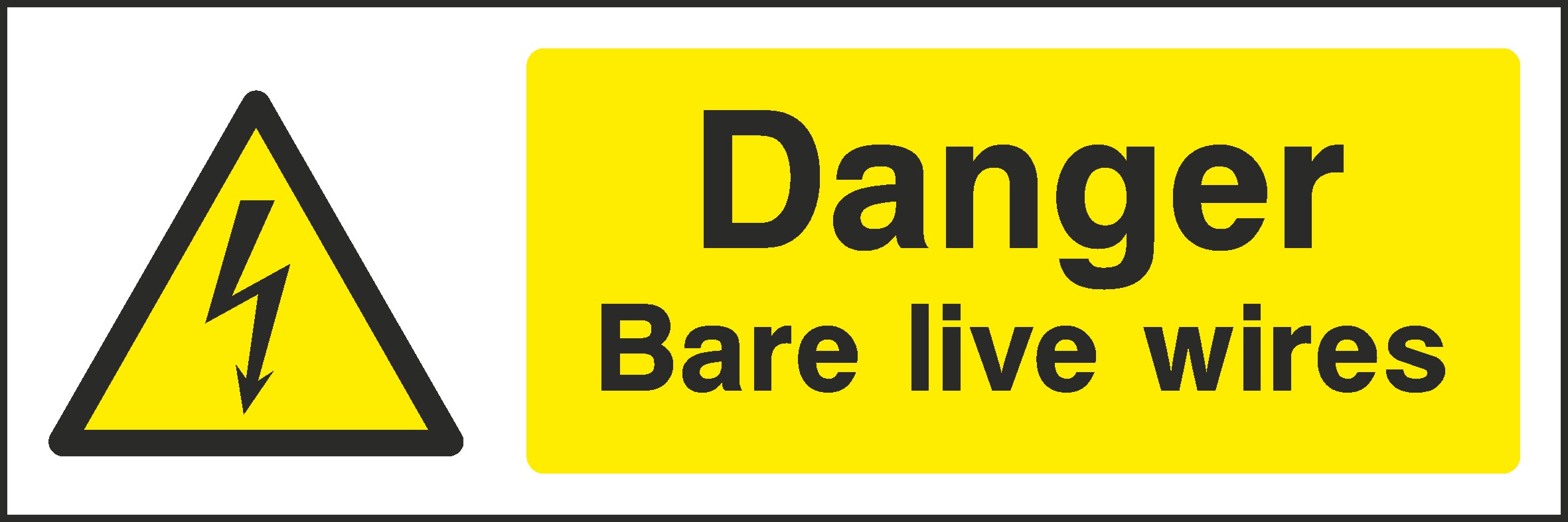 Bare Live Wires Signs and Stickers