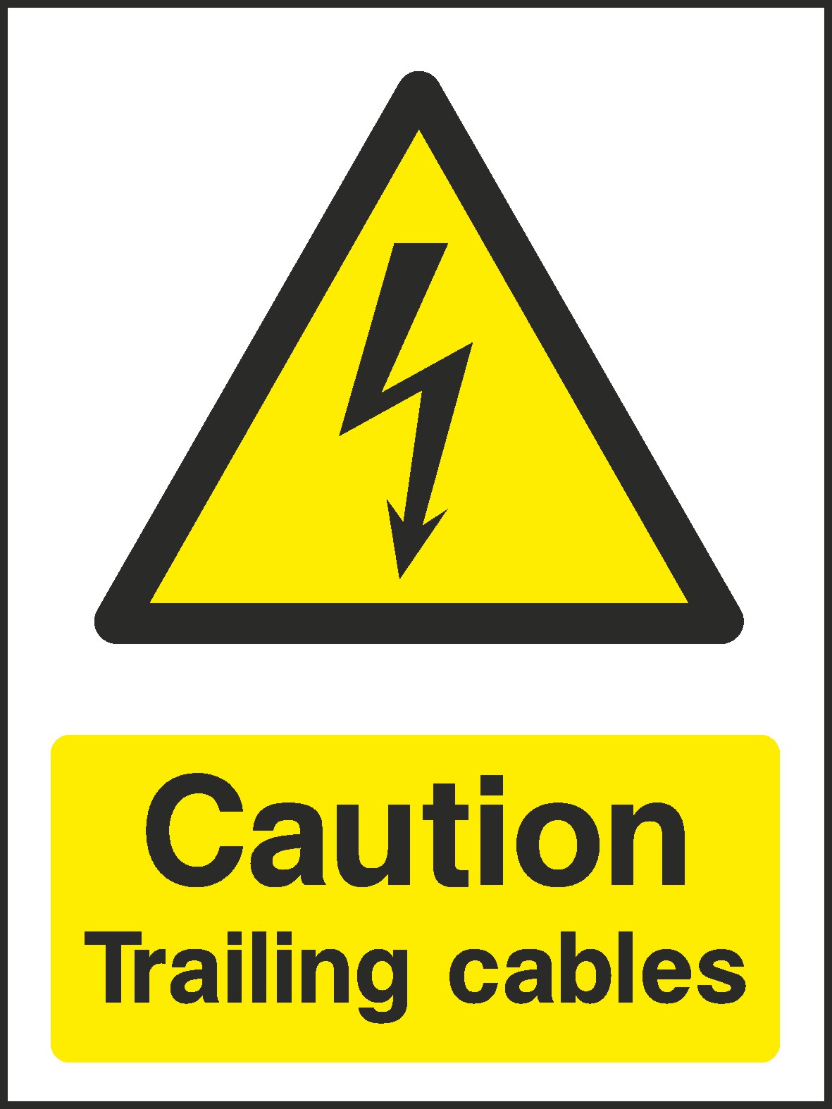 Tailing Cables Signs and Stickers