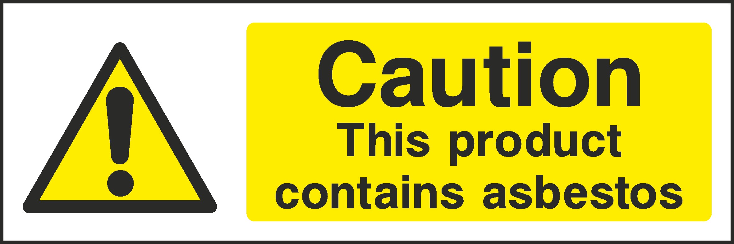 Contains Asbestos Signs and Stickers